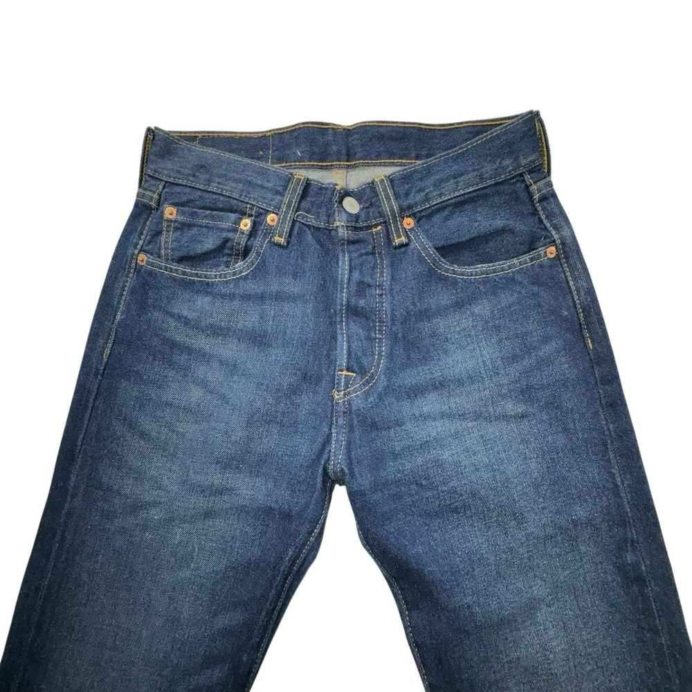 Levis 501 Original Straight Leg Dark Wash Men 26x32 NWOT - Picture 3 of 9